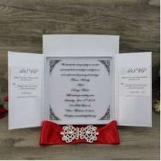 Clear Acrylic Wedding Invitations with Silk Box